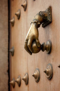 Close-up of door knocker