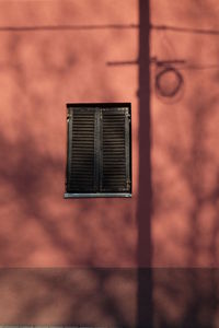 Close-up of window on wall