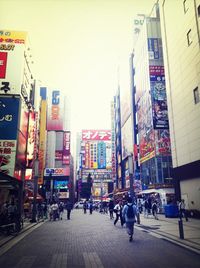 View of city street