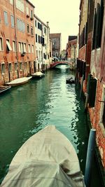 View of canal along buildings