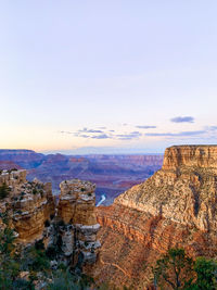 Rock formations at sunset