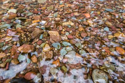 Full frame shot of pebbles