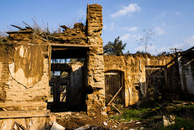 Old ruins against sky