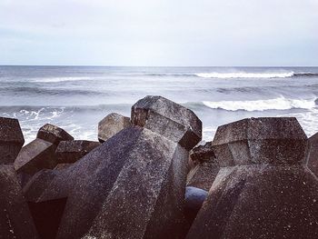 Scenic view of sea against sky