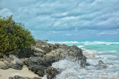 Scenic view of sea against sky