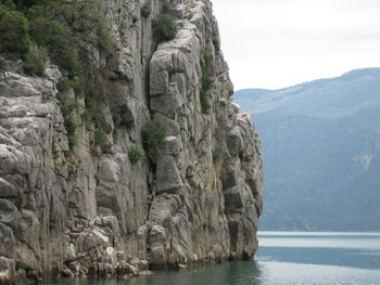 Rock formations in sea