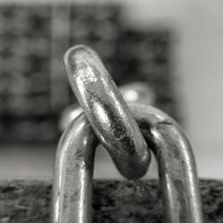 Close-up of metallic structure