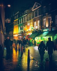 City street at night