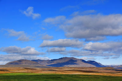 Scenic view of landscape against sky