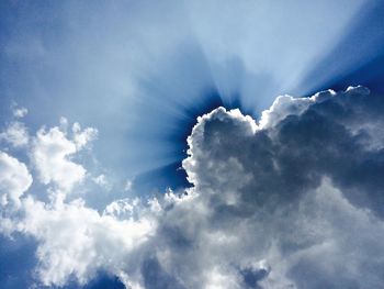 Low angle view of cloudy sky