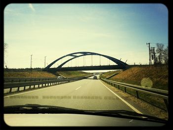 Road passing through landscape