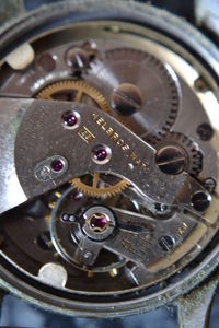Close-up of machine part