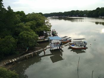 Scenic view of river against sky