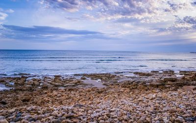 Scenic view of sea against sky