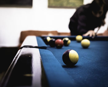 Close-up of ball on table