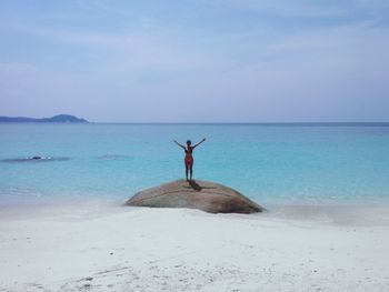 Scenic view of sea against sky