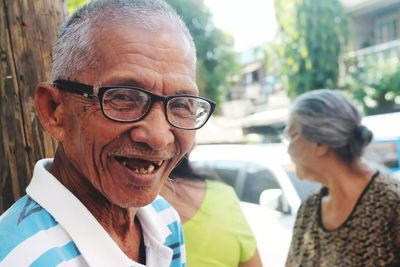 Portrait of senior man smiling