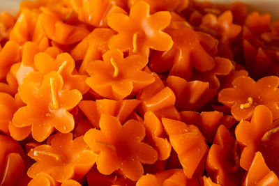 Full frame shot of fresh orange flowers