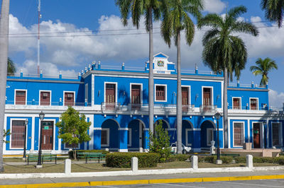 Built structure against blue sky