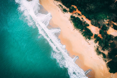 Aerial view of beach