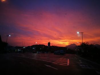 Road at sunset