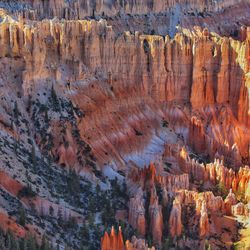 Scenic view of red rocks