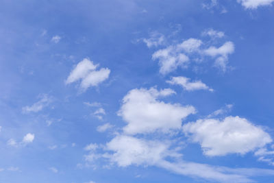 Low angle view of clouds in sky