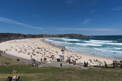 Panoramic view of beach against sky