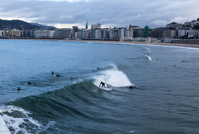 Scenic view of sea against sky