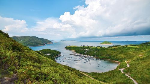 Scenic view of sea against sky