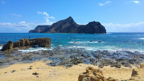 Scenic view of sea against sky