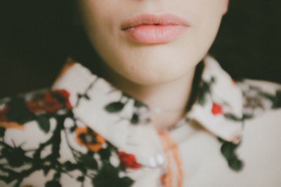 Close-up portrait of woman