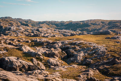 Aerial view of landscape against sky