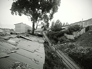 Buildings along road