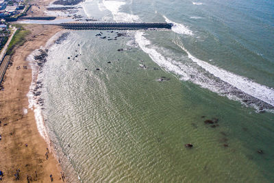 Aerial view of beach