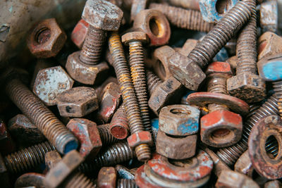 Full frame shot of rusty metal