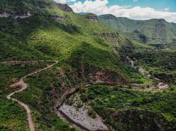 High angle view of landscape