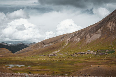 Scenic view of landscape against sky