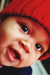 Close-up portrait of cute boy