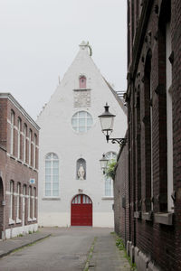 View of bell tower against clear sky