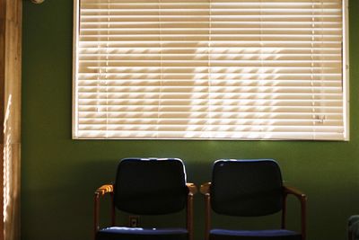 Close-up of empty seats at home