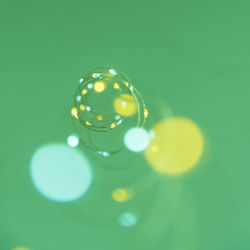 Close-up of bubbles in water