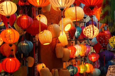 Multi colored lanterns for sale