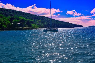 Scenic view of sea against sky