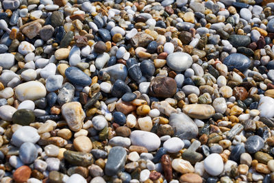 Full frame shot of pebbles