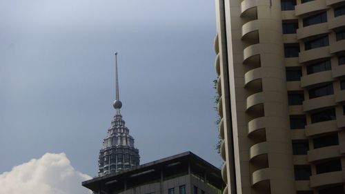 Low angle view of buildings against sky