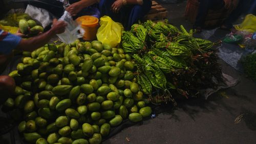 Full frame shot of fruits in market