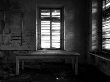 Interior of abandoned house