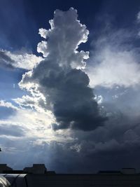 Low angle view of cloudy sky