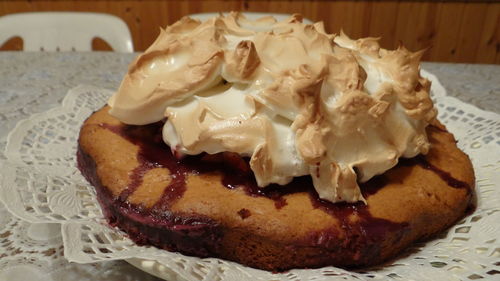 Close-up of chocolate cake